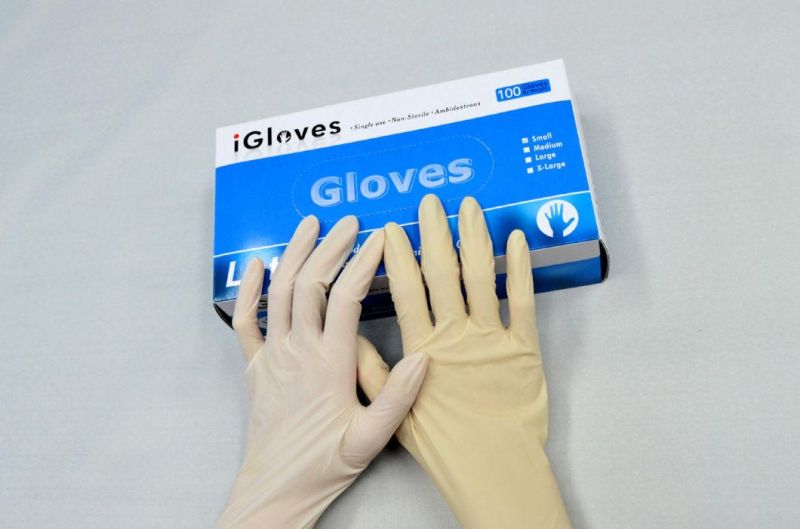 Powder Non-Sterile Exam Glove Guantes De Latex Gloves