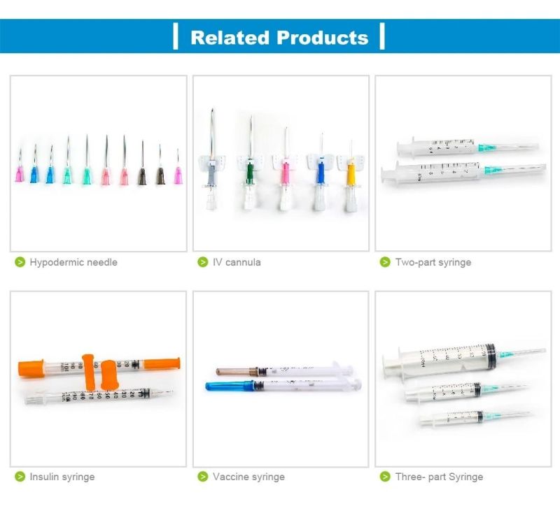 Auto Disable 0.5ml 1ml Vaccine Syringe with Needle CE ISO