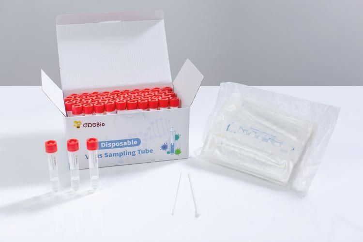 FDA CE Approved DNA Rna Test Kit Inactivated Inactivation Nasal Transport Medium Vtm Disposable Specimen Collection Virus Sampling Tube