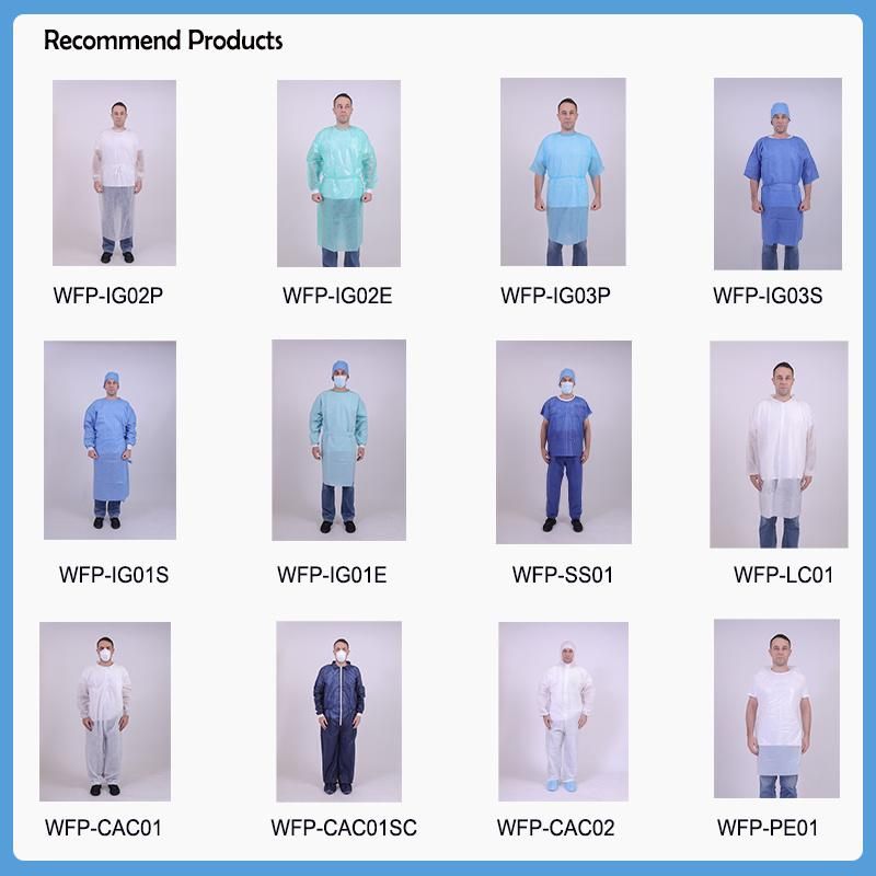 Medical Disposable Supplies Wear Uniforms Coveralls Protective Clothing Coverall with Shoe Cover