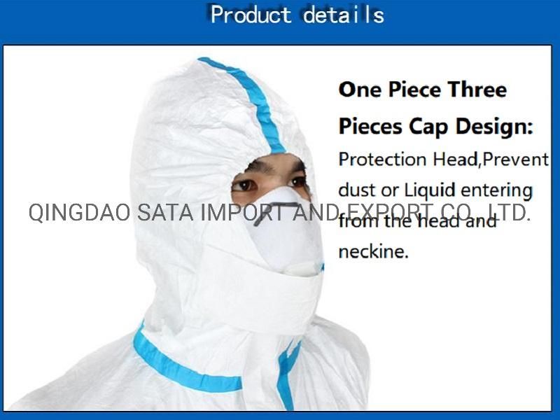 Stock High Quality Disposable Medical Coverall Protection Suit Medical Protective Clothing