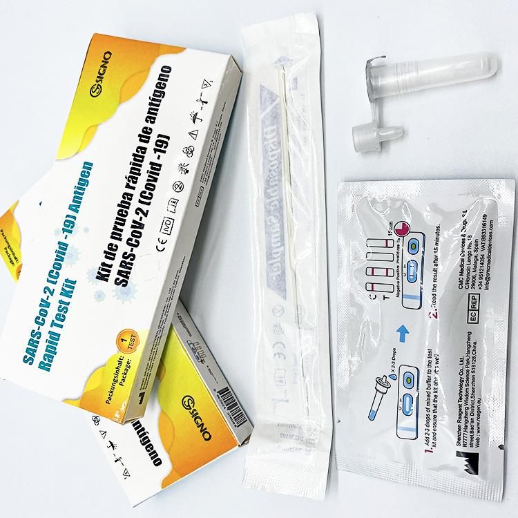 CE FDA Certificate Signo Rapid Diagnostic Swab Test Kit Antigen