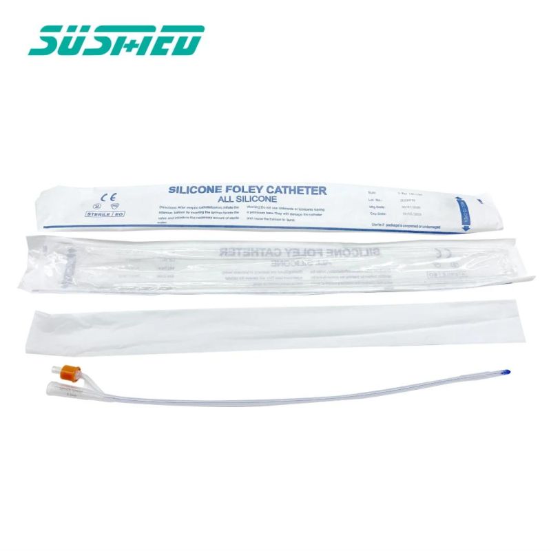 Factory Direct Supply Hospital Medical Drainage All Silicone Foley Catheter