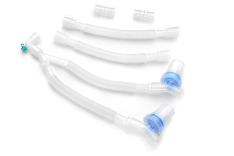 Hisern Medical Disposable Collapsible Breathing Circuit (Expandable) with Options: Filters, Gas Sampling Line, Extra Limb