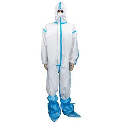 Non Sterilization White Medical PPE Ppes Suit Disposable Coveralls with High Quality