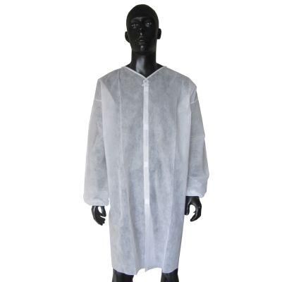 Disposable Nonwoven Lab Coat, SBPP Lab Coat, SMS Lab Coat