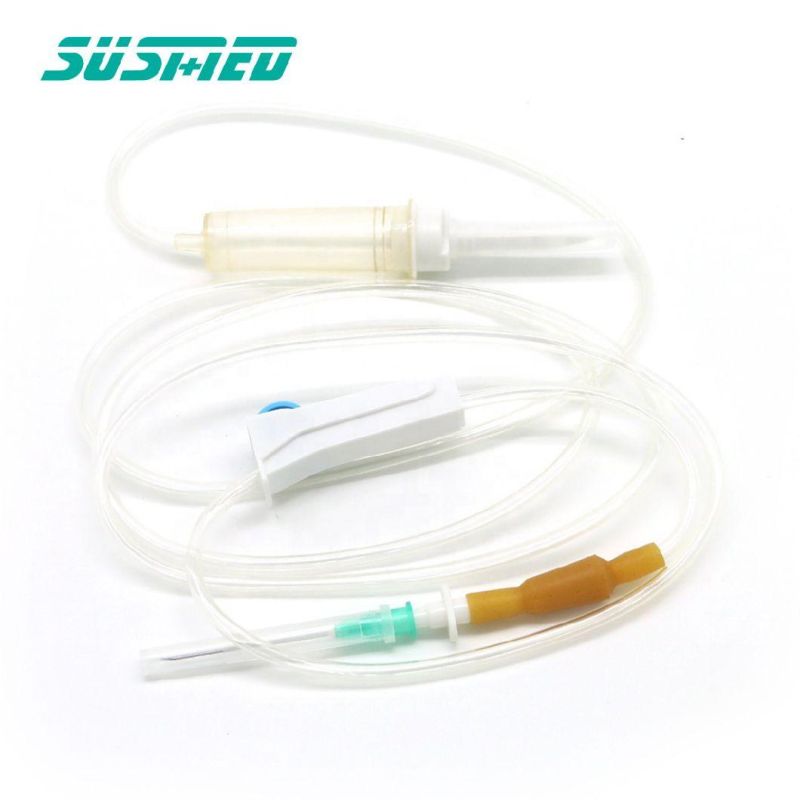 Medical IV Infusion Set Disposable IV Infusion Kit PVC IV Giving Set