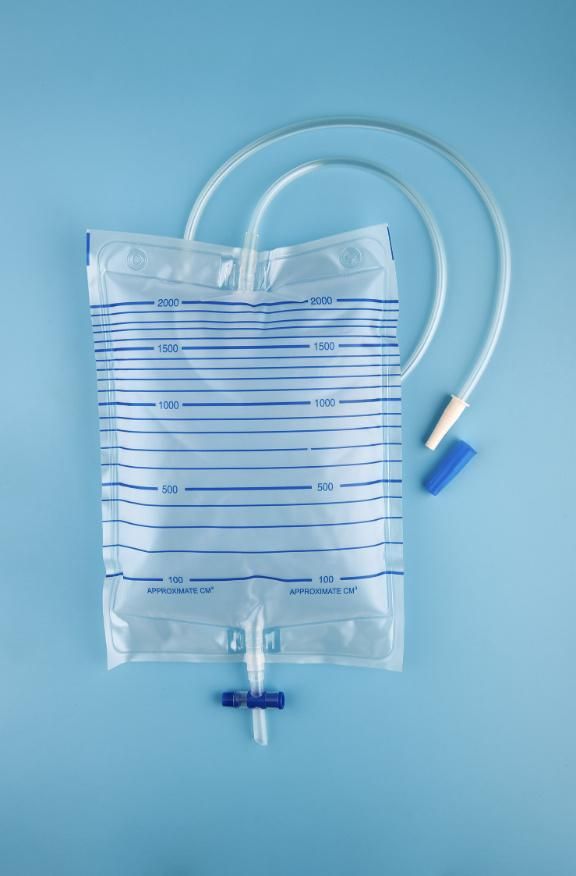 CE Approved Medical Urine Drainage Bag with Valve Economic or Luxury Style