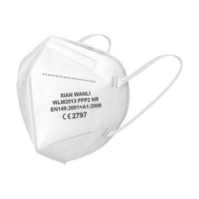 Folded Disposable Respirator FFP2 FFP3 Nr Face Mask Protective Anti-Dust Facial Mask