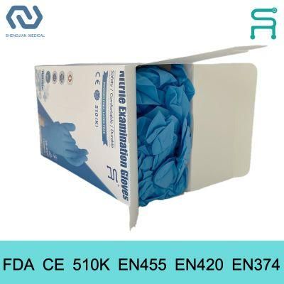 Disposable Nitrile Examination Gloves with 510K En455