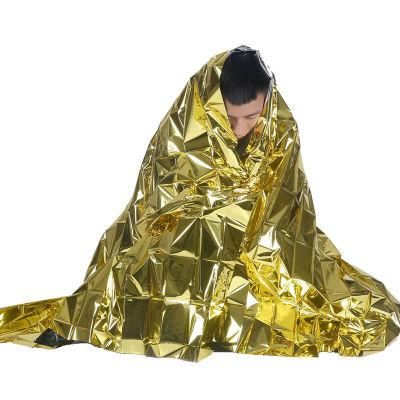 Disposable Thermal Blankets Gold/Silver Space Emergency Foil Blanket