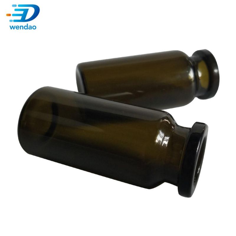 Customized 10ml Clear USP Type I Neutral Pharmaceutical Crimp Top Tubular Glass Vial with Caps