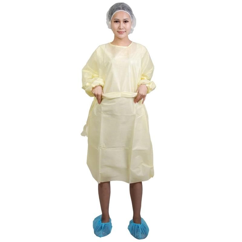 Waterproof Disposable PP Isolation Surgical Gowns with Ce and ISO13485