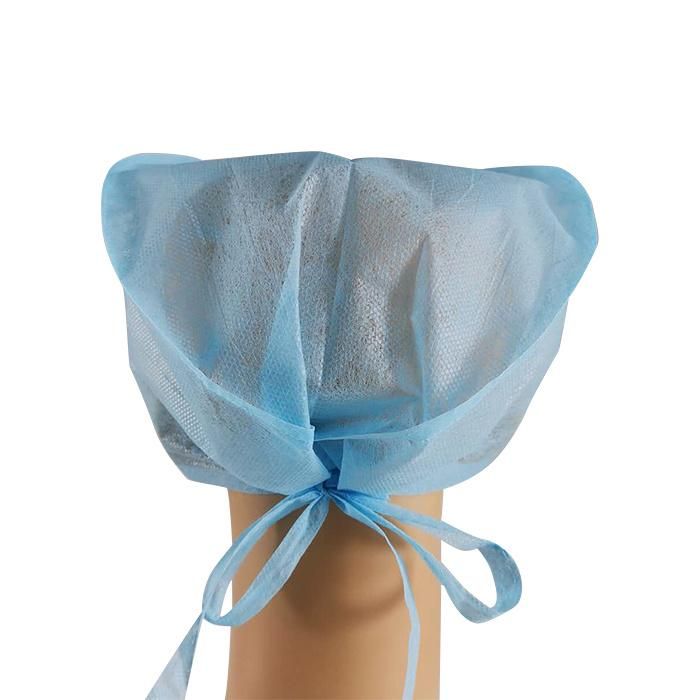 ISO13485 Certified Hygienic Protection Blue Safety Surgical Disposable Hospital Surgical SBPP Polypropylene Factory Surgeon Non-Woven Cap