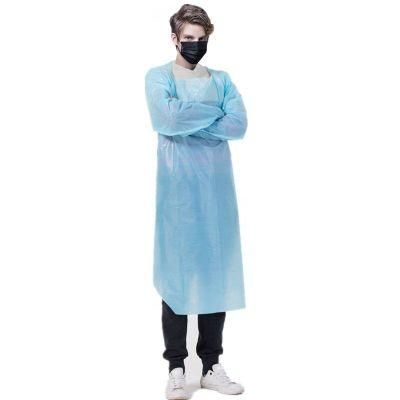 Operation Medical Disposable Surgical Isolation CPE Gown Disposable CPE Gown with Tumb Loop