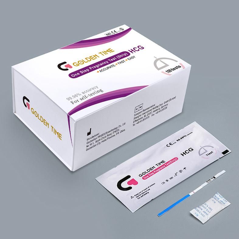 CE ISO Approved HCG Pregnancy Test Strip 2.5mm Quick Delivery