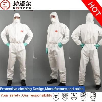 Medical Suit Protective Dustproof Chemical Proof Antistatic Anti-Virus Disposable Coveralls