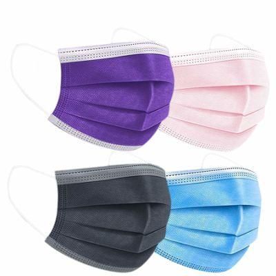 Hospital Disposable Polypropylene Pink Face Mask 3ply Face Mask