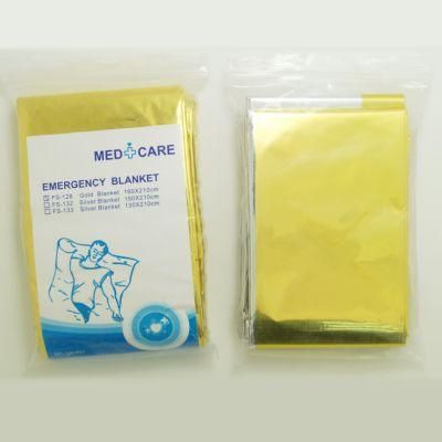 Non-Stretch Polyester Reflecting Keep Body Warm Waterproof Emergency Blanket