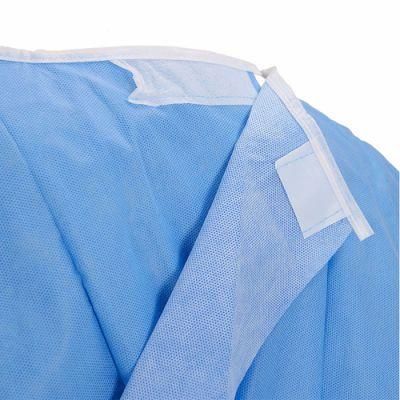 Breathable Poly Reinforced Surgical Gown with Towel X-Large AAMI Level 3 Sterile Blue