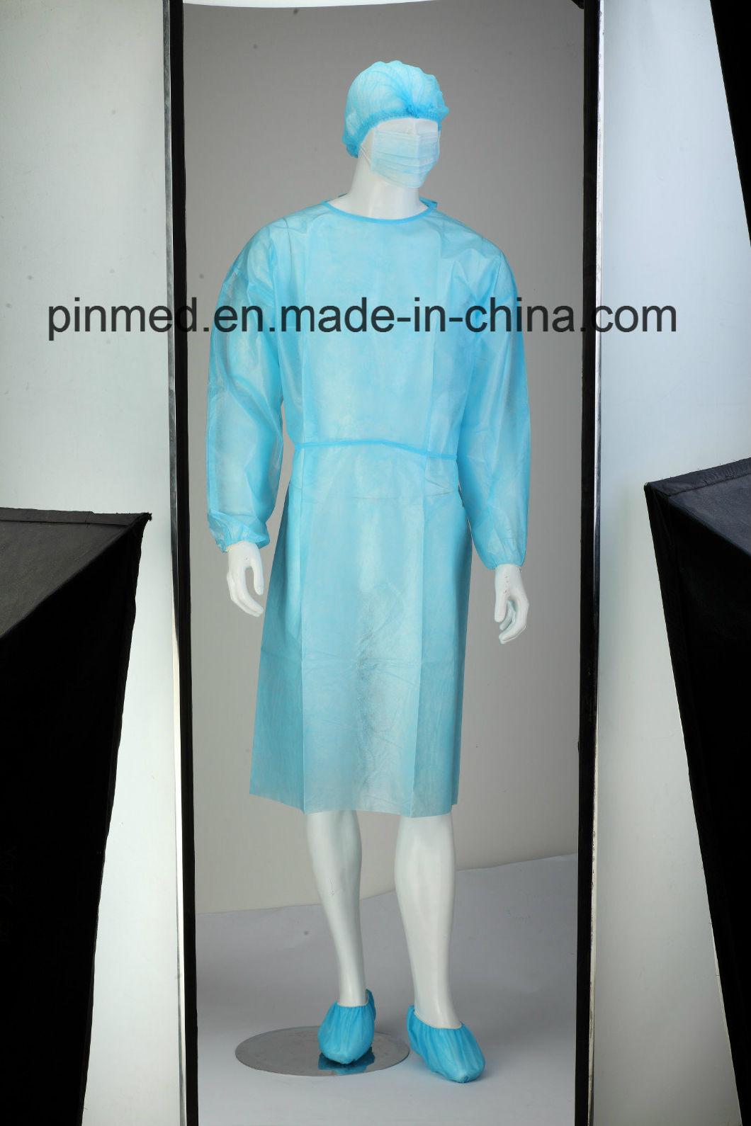 Disposable PP+PE Isolation Gown