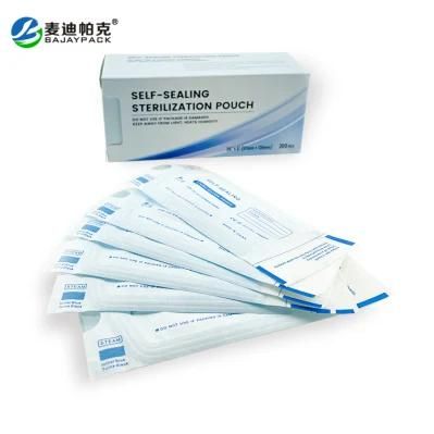 Disposable Self Sealing Sterilization Pouch with Steam and Eto Indicator