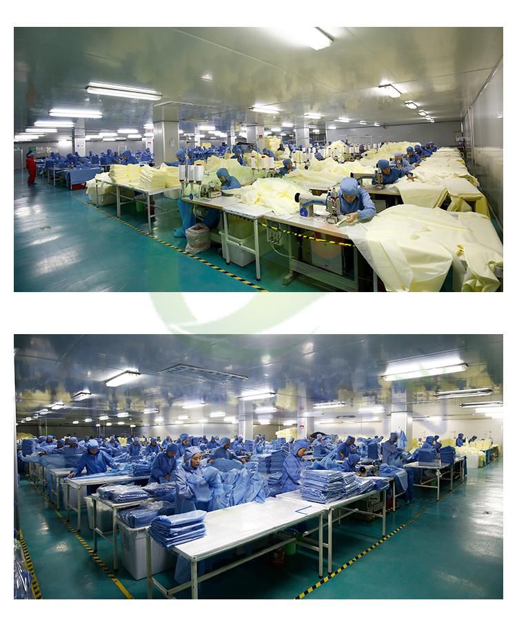 Hospital Medical Uniform PP Nonwoven Disposable Isolation Gown