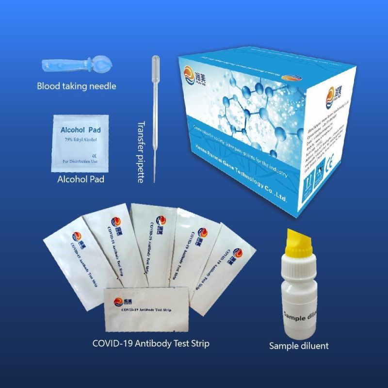 Igg/Igm Antibody Detection Device Rapid One Step Colloidal Gold Self Test Kit