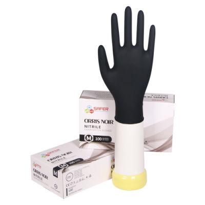 Malaysia Supplier for Black Food Service Nitrile Glove