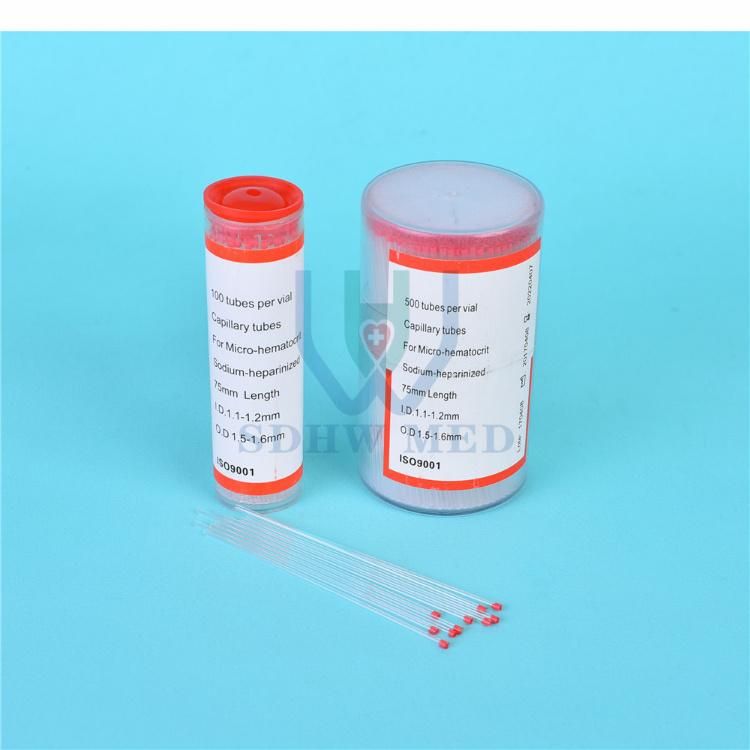 Glass Heparinized Microhematocrit Tubes Capillary Laboratory Tubes