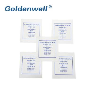 Goledenwell Factory Direct Supply Sterile Medical Gauze Pad