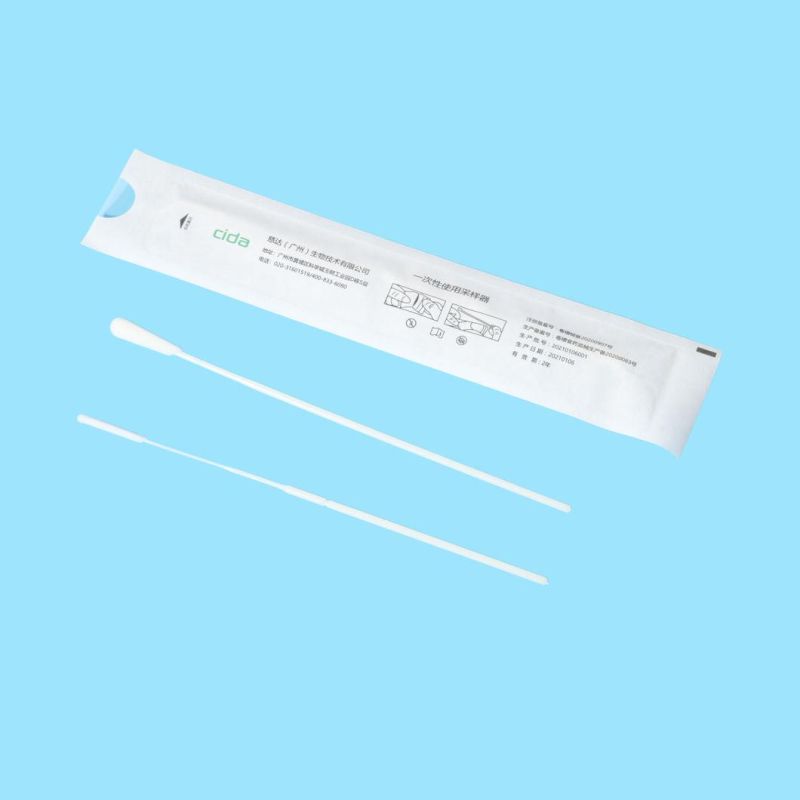 Medical Instruments Disposable Flocked Nasopharyngeal Nasal Collection Swab