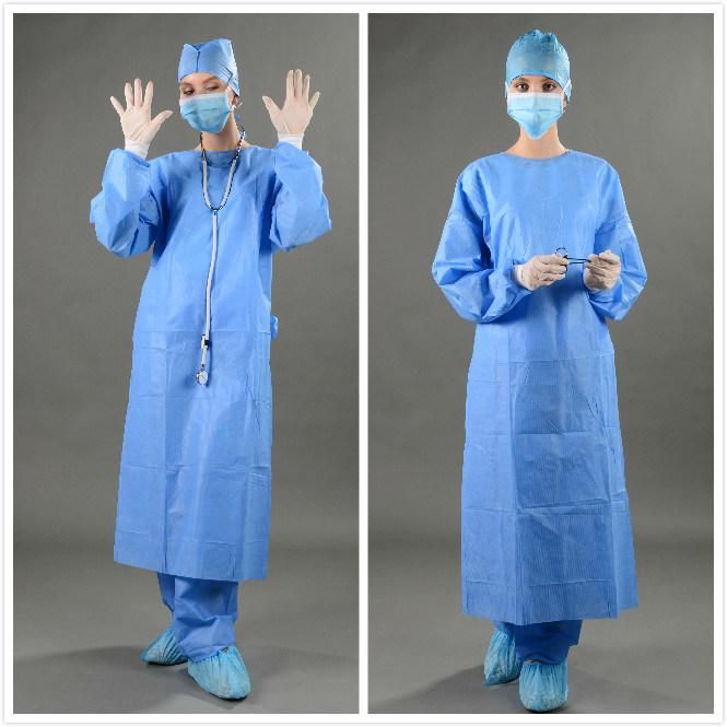 Cheap Price PP Isolation Gown with Elastic Cuff