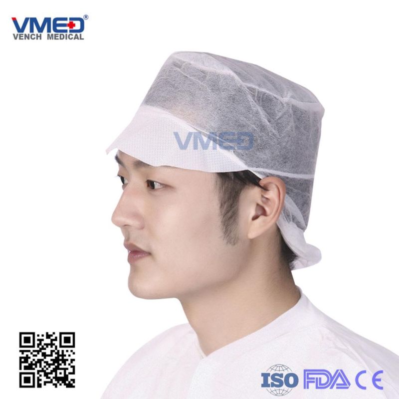 Nylon Hairnet/Bouffant/Nurse/Mob/Clip/Crimped/Pleated/Strip/Shower/Chef/Nurse/Doctor/Surgical/Round/Hospital/Medical/Dental/Nonwoven Disposable Cap