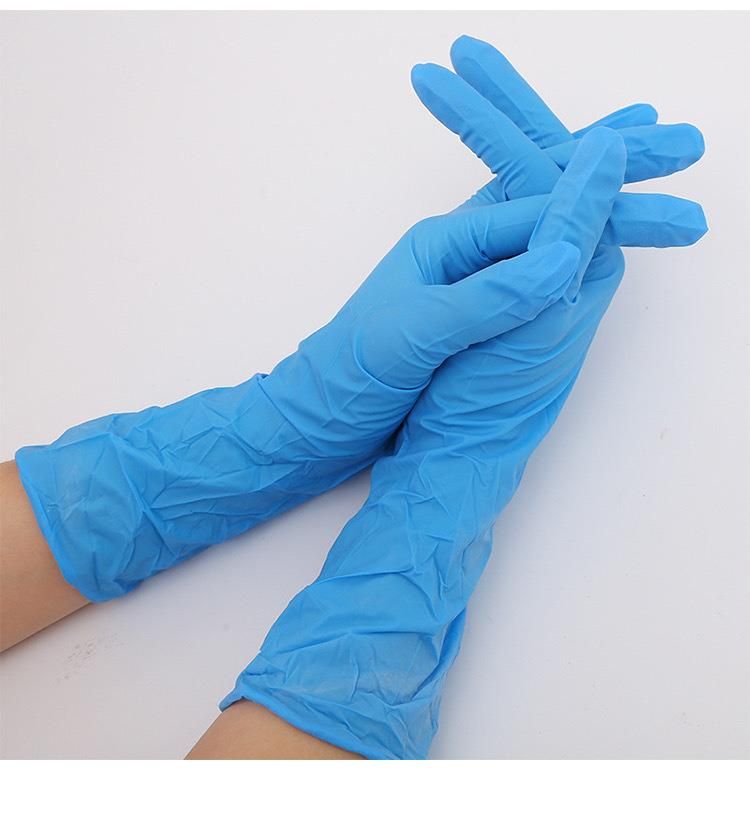 Disposable Factory Examination Powder Free Nitrile Gloves CE FDA