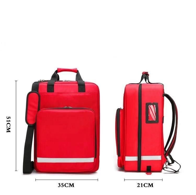 Ambulance Rescue Bag with Trolley CPR Emergency Trauma Kit