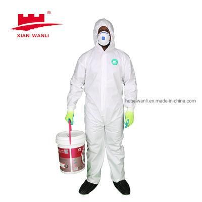 Single Use Cat III Type 56 Microporous Coverall China Wholesake Medical Suit