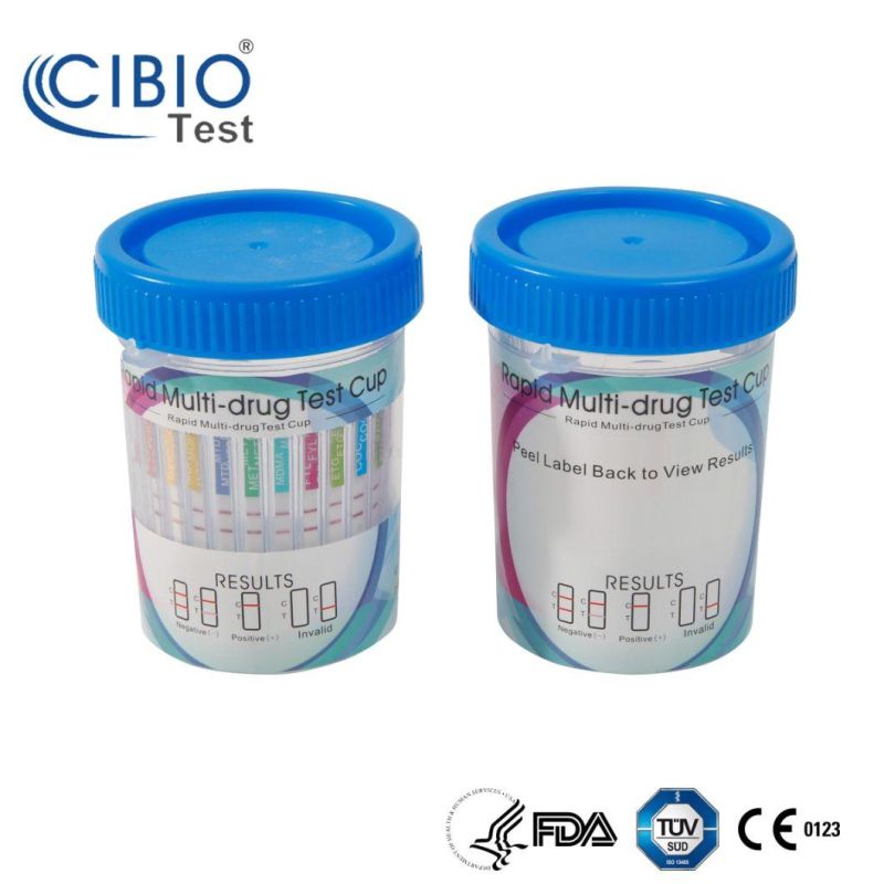 6 Panel Drug Doa Screening Instant Test Cup Coc / Thc / Opi / Mamp / Bzo / Oxy