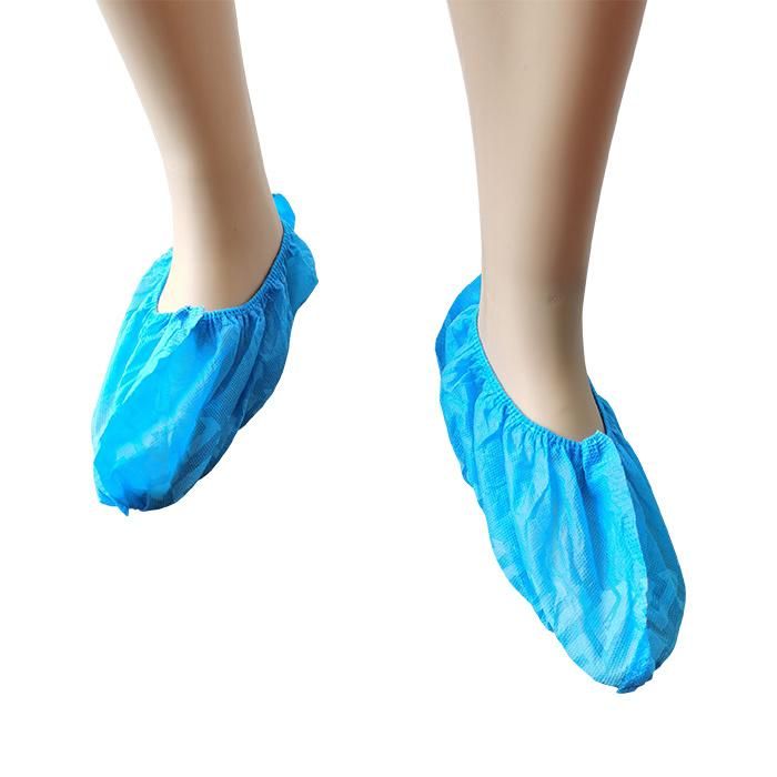 Manufacturer Constructor Custom Size Clean Room Cookhouse PP Non Woven Embossing Whole Elastic Ankle Disposable Indoor Shoe Covers