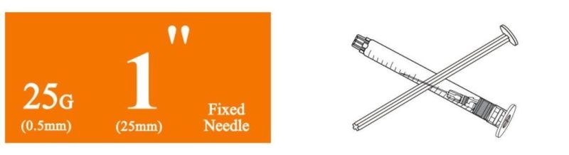 Approved Retractable Safety Syringe 0.3/0.5/1/3/5ml with Fixed Needle for FDA CE ISO 510K