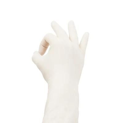 2022 Hospital Work Medical Wholesale Sterile Latex Surgical Gloves Disposable White Rubber Gloves