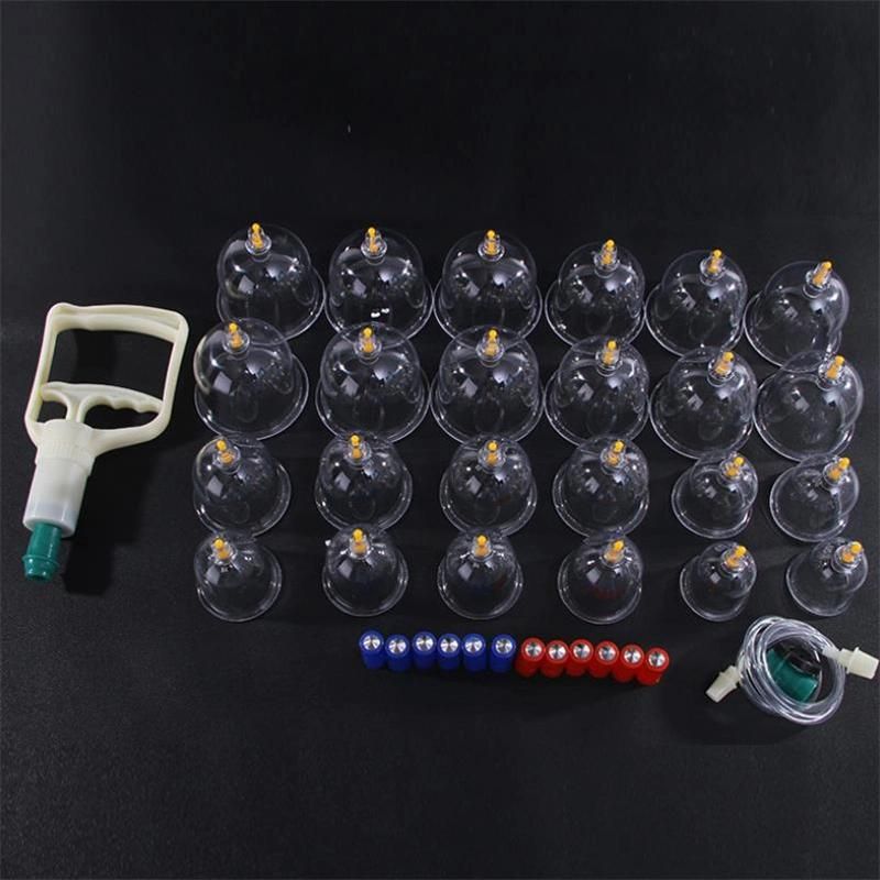 Hand Pump Vacuum Cupping Set Female Therapy Facial