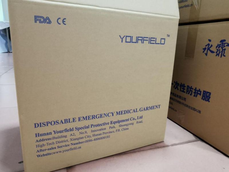 Yourfield Non-Sterile Disposable Protective Coverall Protective Clothing
