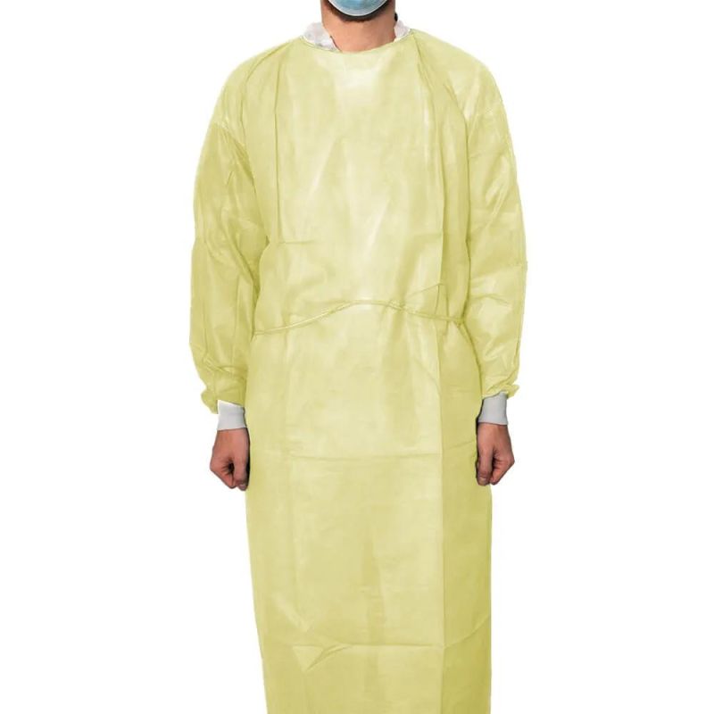 CE Certified Type 3b 4b Protecitve Isolation Gown Against Liquid Chemicals