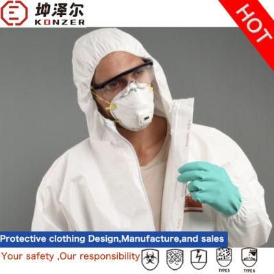 En14126 Level 3 PP PPE Isolation Coverall Kits Clothes Disposable Medical Protective Clothing