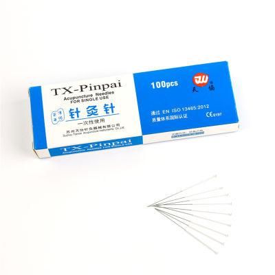 CE Approval Intradermal Painless Professional Supplier Disposable Sterile Plastic Bag Packing Silver Wire Handle Acupuncture Needles