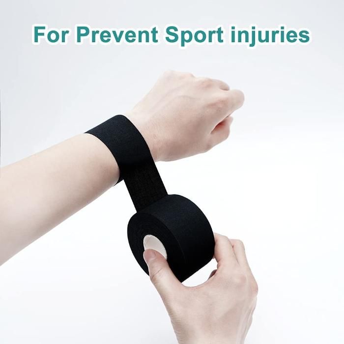 Black Athletic First Aid Sports Tape for Boxing