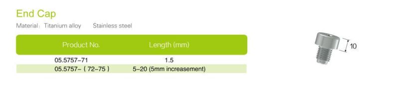 Custermized Product Femoral Interlocking Intramedullary Nail (Multi-function) Orthopedic Implant