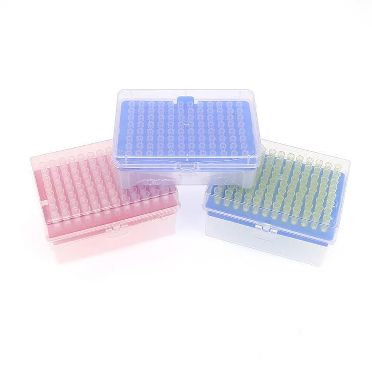 DNA-Free Rna-Free White Yellow Blue 96 Wells 100 Wells Rack Filter Pipette Tips