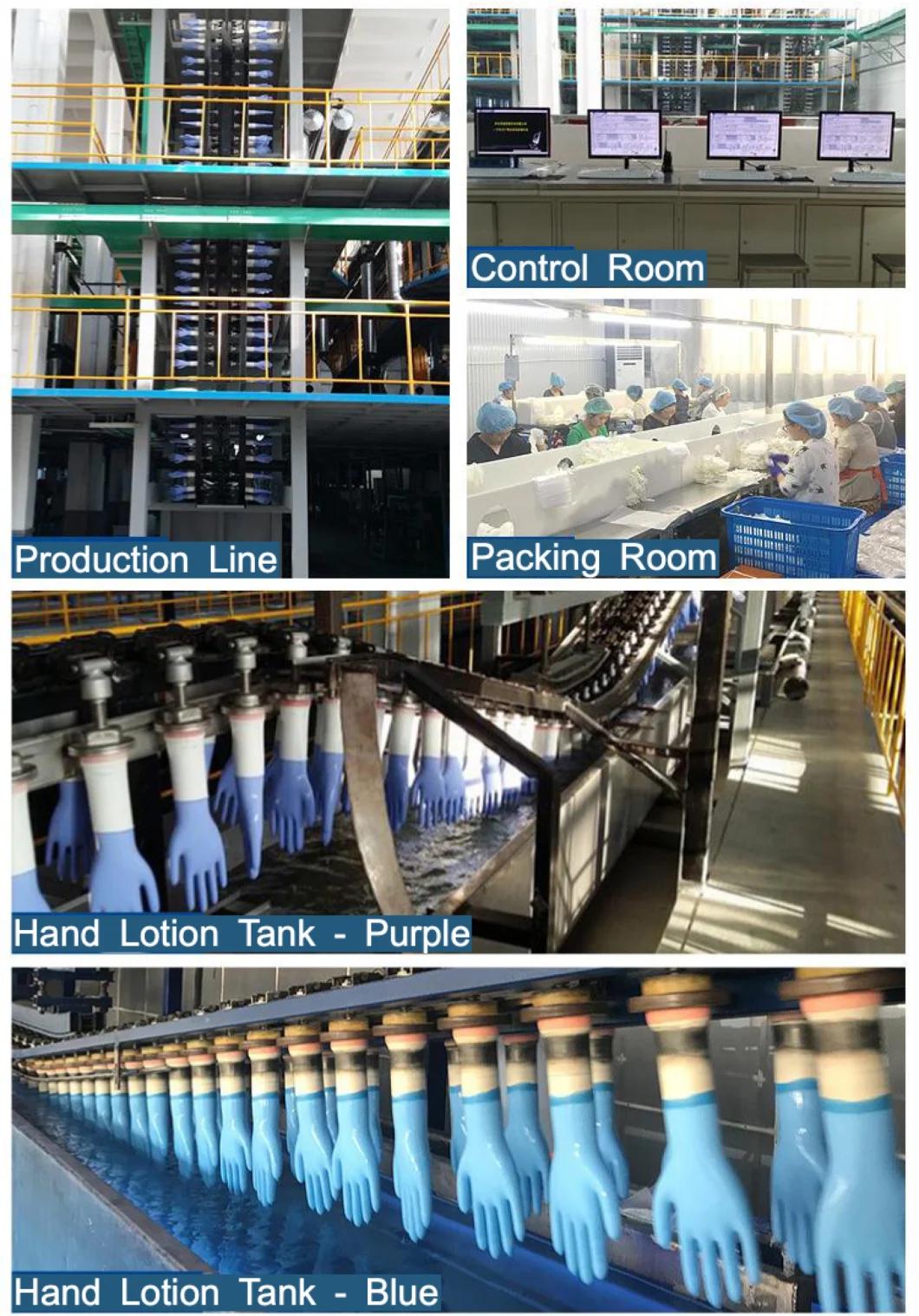 FDA CE Disposable Medical Nitrile Blend Examination Gloves